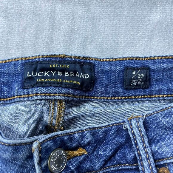 Lucky Brand Jeans Women 8/29 Skinny Lolita Distressed Ankle Stretch Mid Rise - Picture 3 of 10